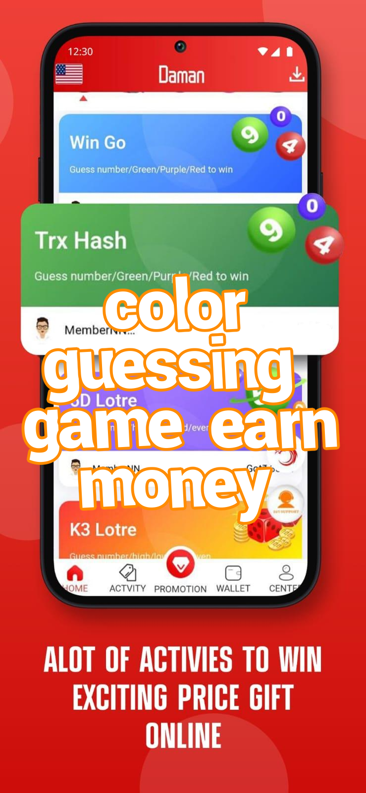 color guessing game earn money Screenshots